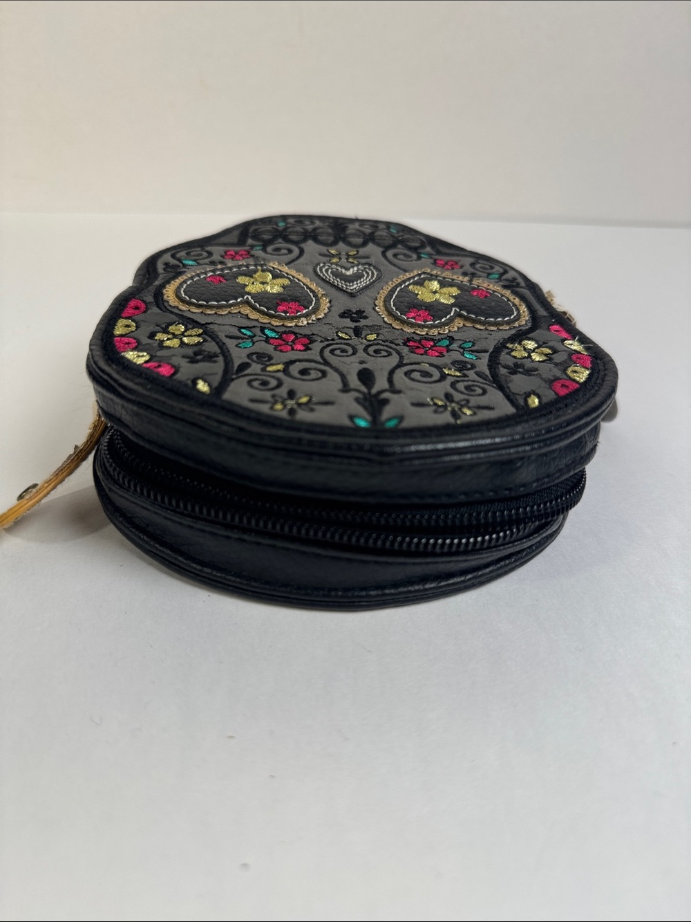 Loungefly Sugar Skull Day of the Dead Purse charm bag w/keychain - Picture 6 of 9